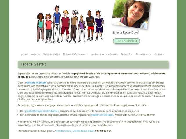 le site Espace Gestalt jeunes