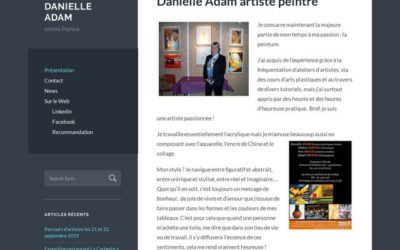 Nouvel habillage pour le site Danielle Adam